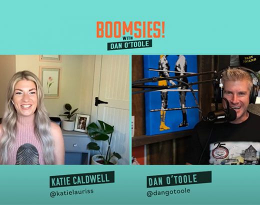 Dan O'Toole and Katie Caldwell on latest episode of Boomsies podcast