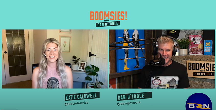 Dan O'Toole and Katie Caldwell on latest episode of Boomsies podcast